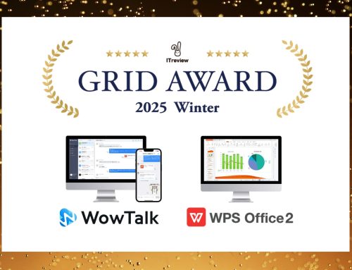 ビジネスチャット・社内SNS「WowTalk」とオフィスソフト「WPS Office」、ITreview Grid Award 2025 Winterにて受賞