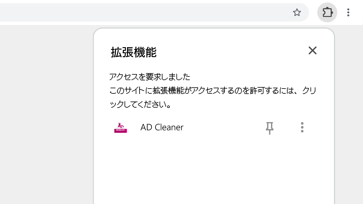 AD Cleaner Chrome版 STEP4